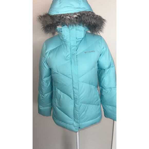 Kids Baby Blue Columbia Puffer Coat